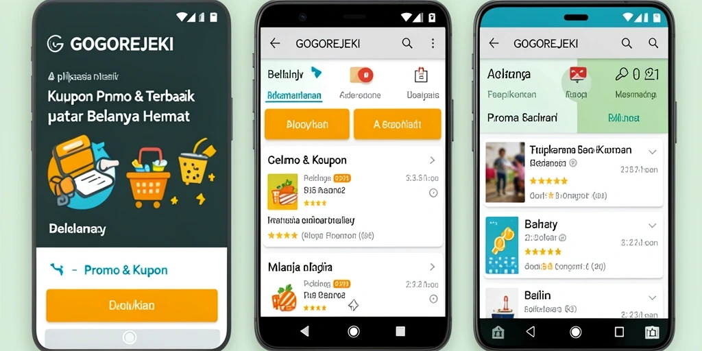 Tampilan antarmuka GOGOREJEKI dengan promo menarik untuk pengguna.