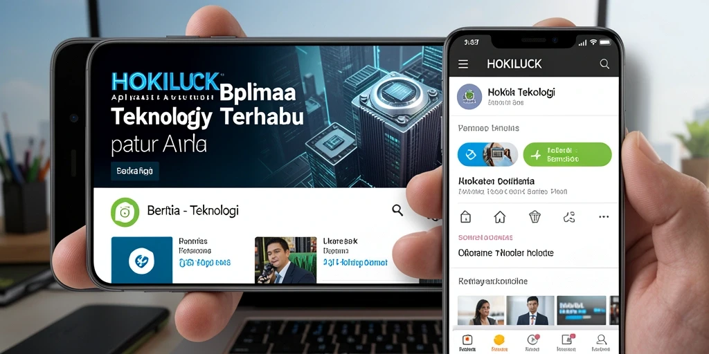 Tampilan antarmuka HOKILUCK yang menarik dan informatif.