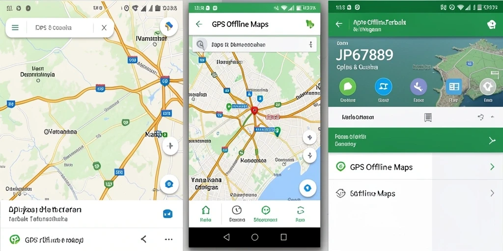 Antarmuka aplikasi JP6789 menampilkan peta offline yang intuitif dan berfungsi dengan baik.