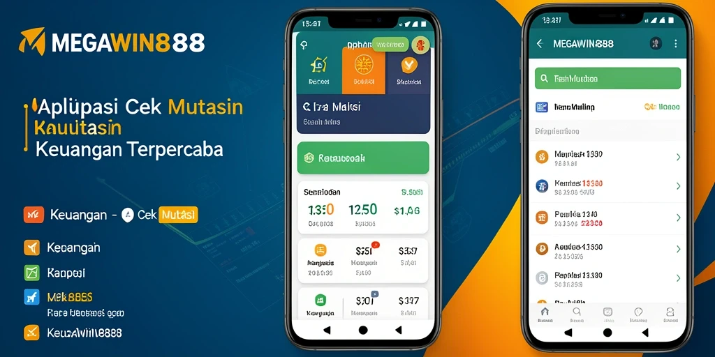 Tampilan antarmuka MEGAWIN888 menampilkan fungsi Cek Mutasi yang intuitif.