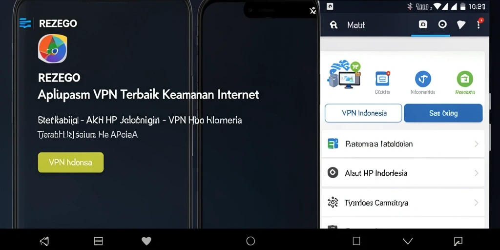 Antarmuka pengguna REZEGO yang simpel dan fungsional.