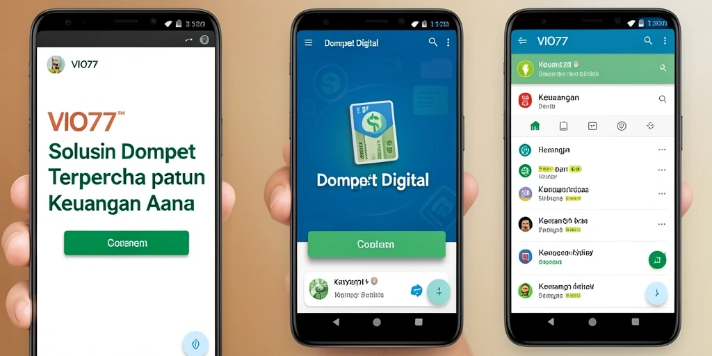 Antarmuka VIO77 yang sederhana dan efisien untuk Dompet Digital.